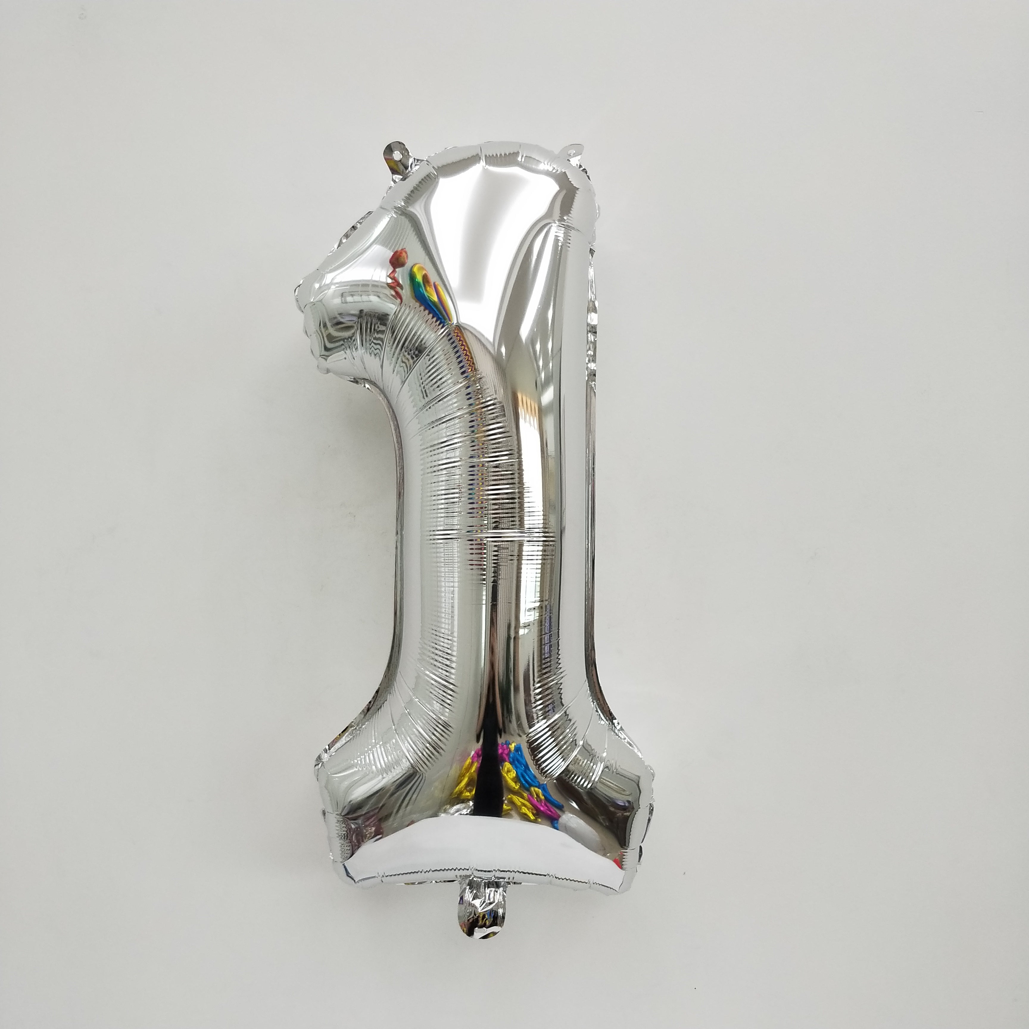 Silver Digit Foil Balloon No. 0 to 9