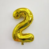 Gold Digit Foil Balloon No. 0 to 9