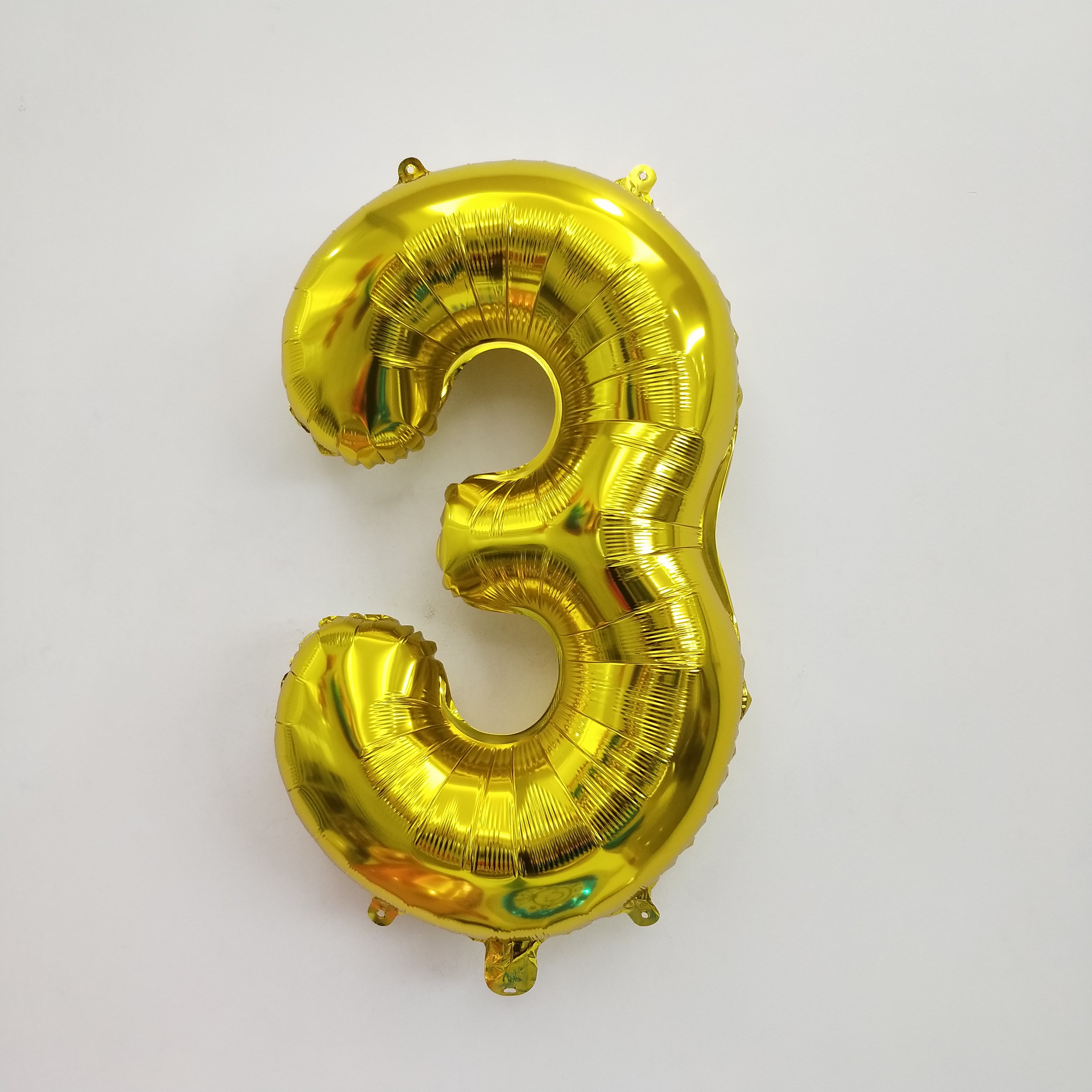 Gold Digit Foil Balloon No. 0 to 9