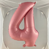 Pink Digit Foil Balloon No. 0 to 9