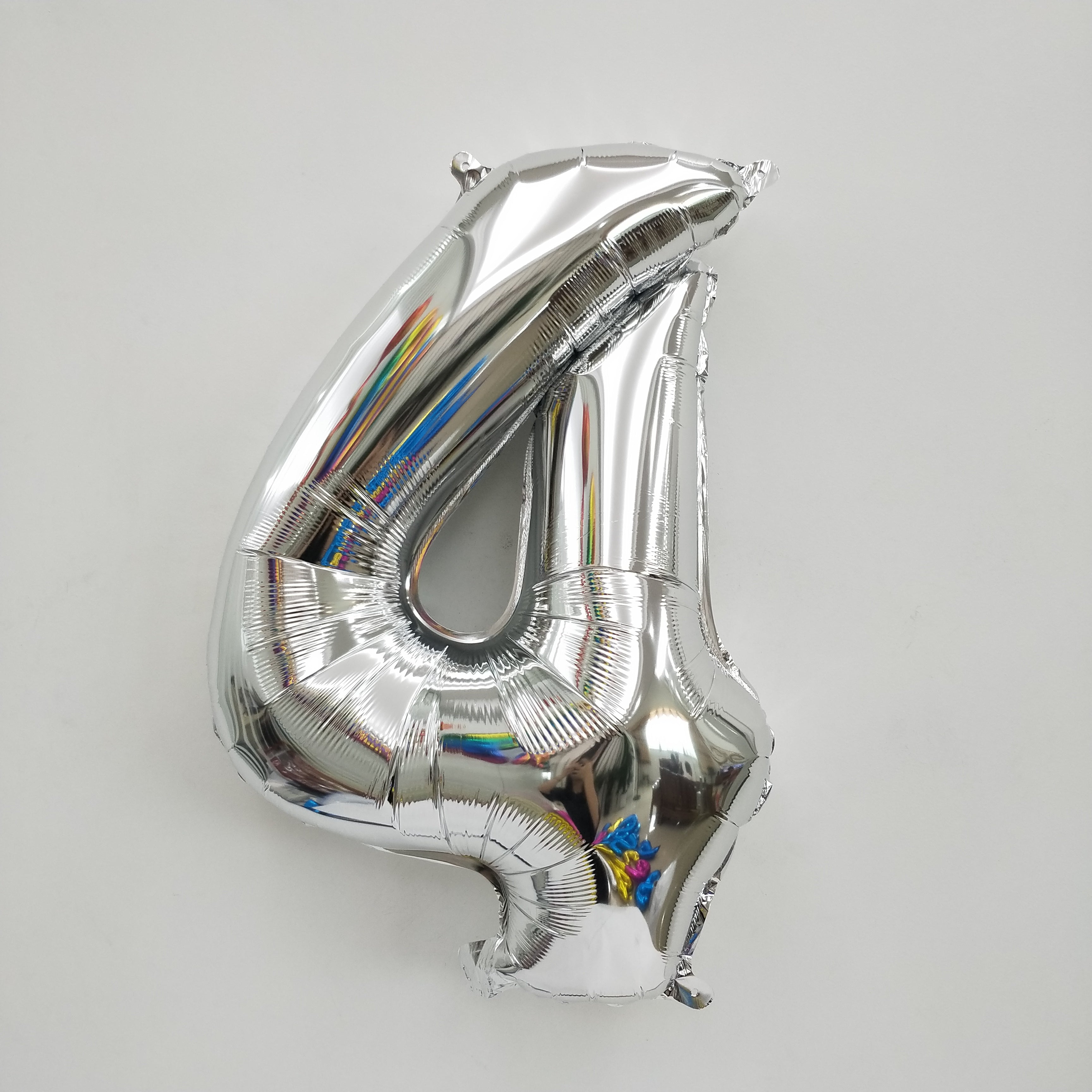 Silver Digit Foil Balloon No. 0 to 9
