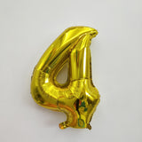 Gold Digit Foil Balloon No. 0 to 9