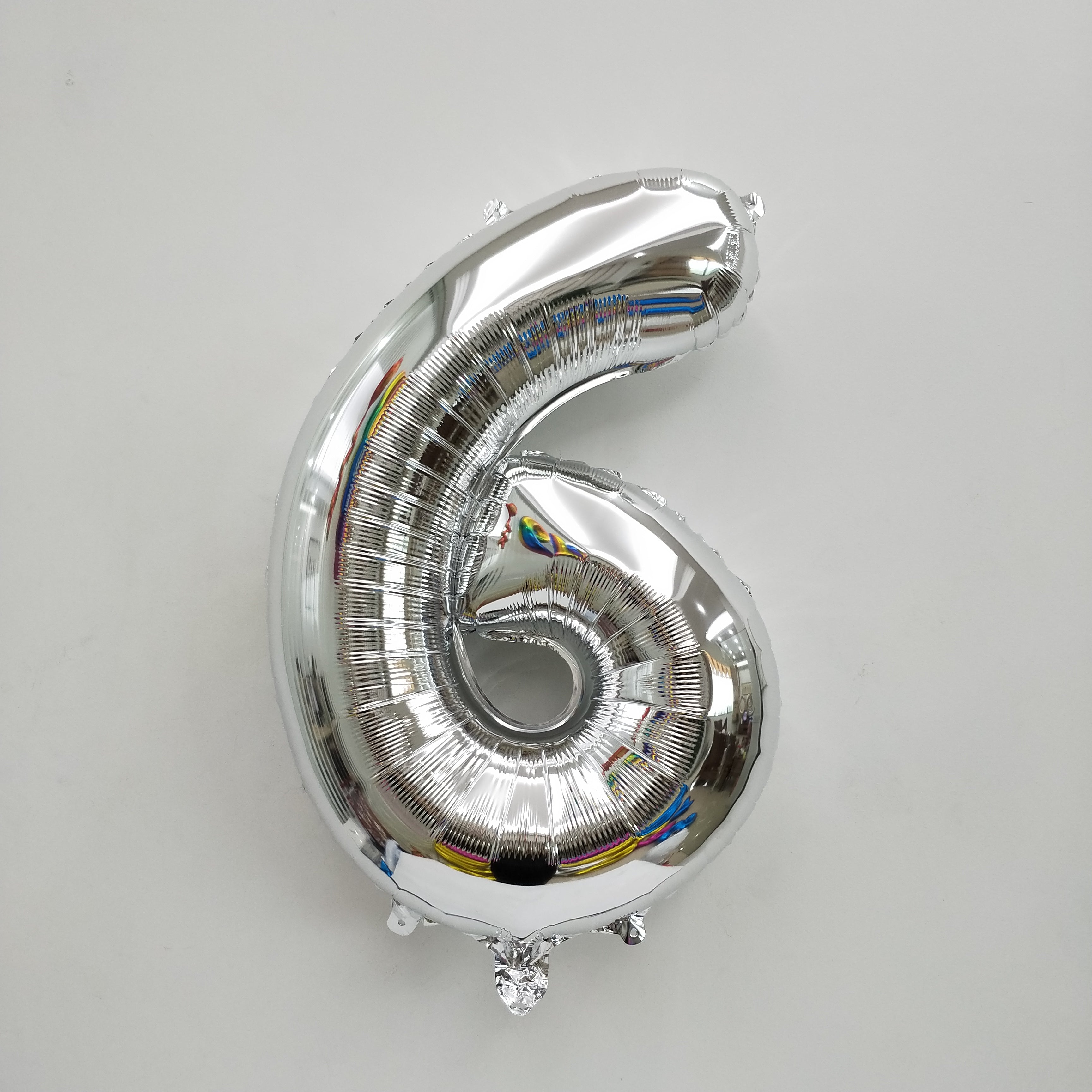 Silver Digit Foil Balloon No. 0 to 9