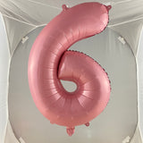 Pink Digit Foil Balloon No. 0 to 9