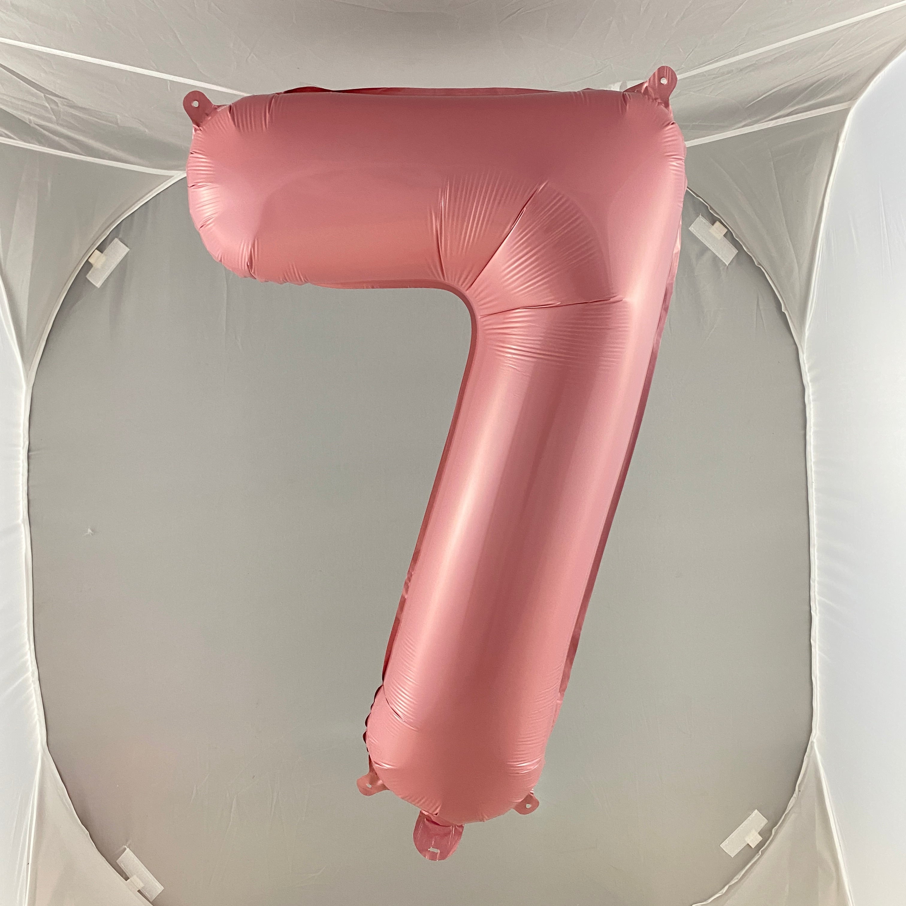 Pink Digit Foil Balloon No. 0 to 9