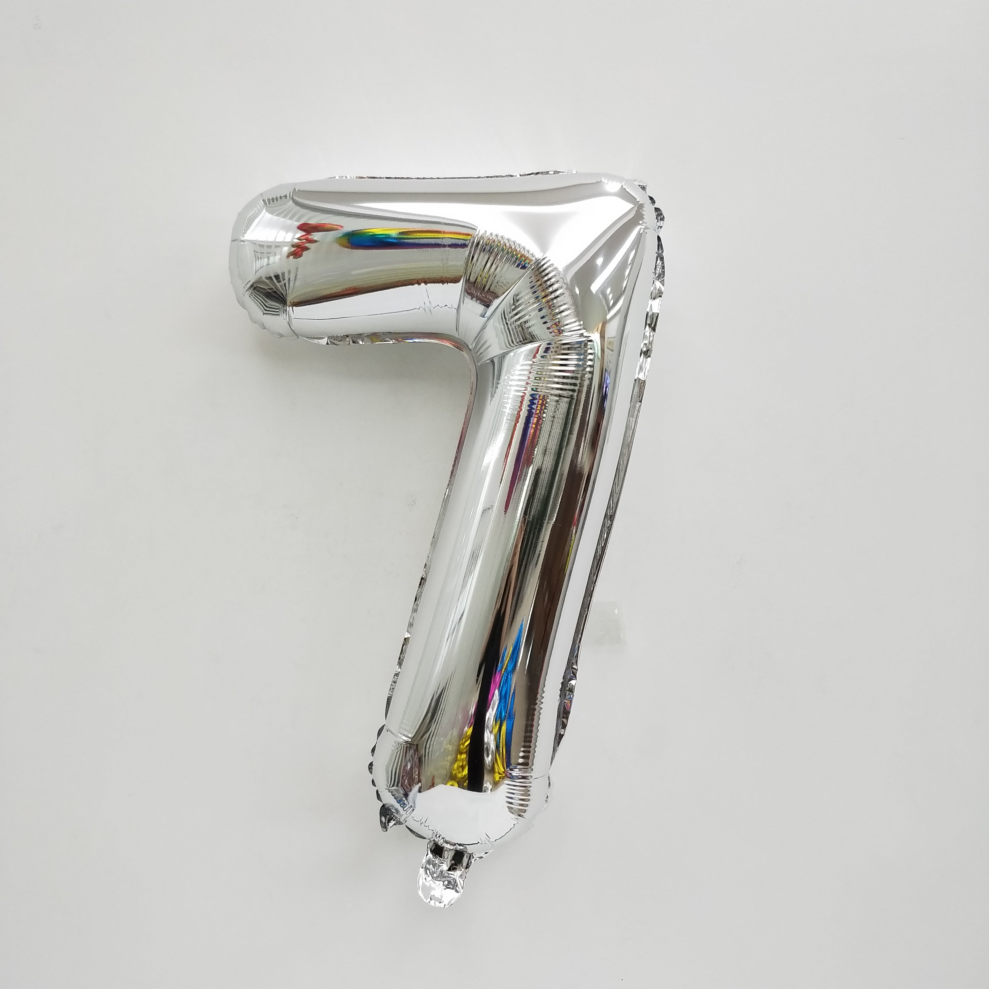 Silver Digit Foil Balloon No. 0 to 9