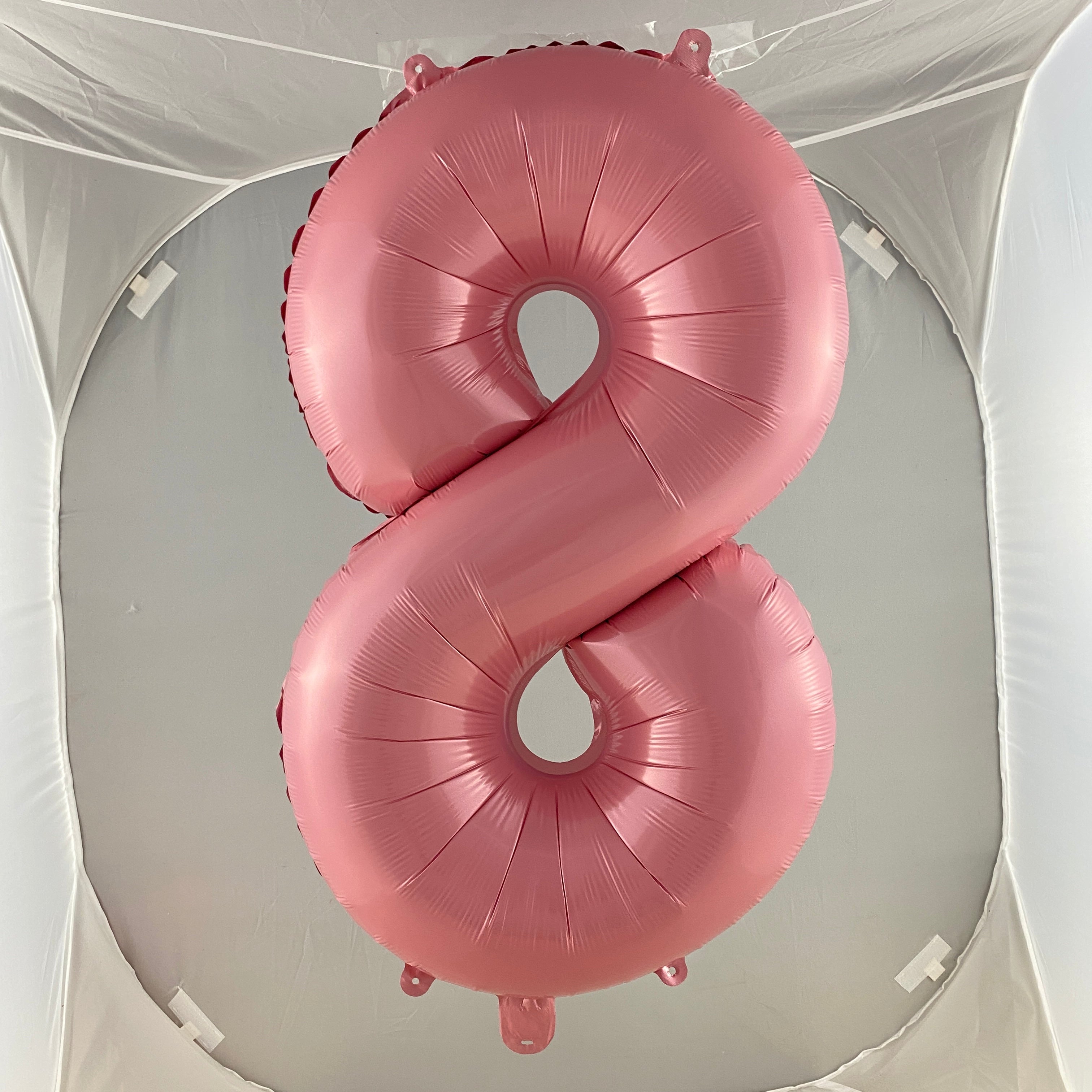 Pink Digit Foil Balloon No. 0 to 9