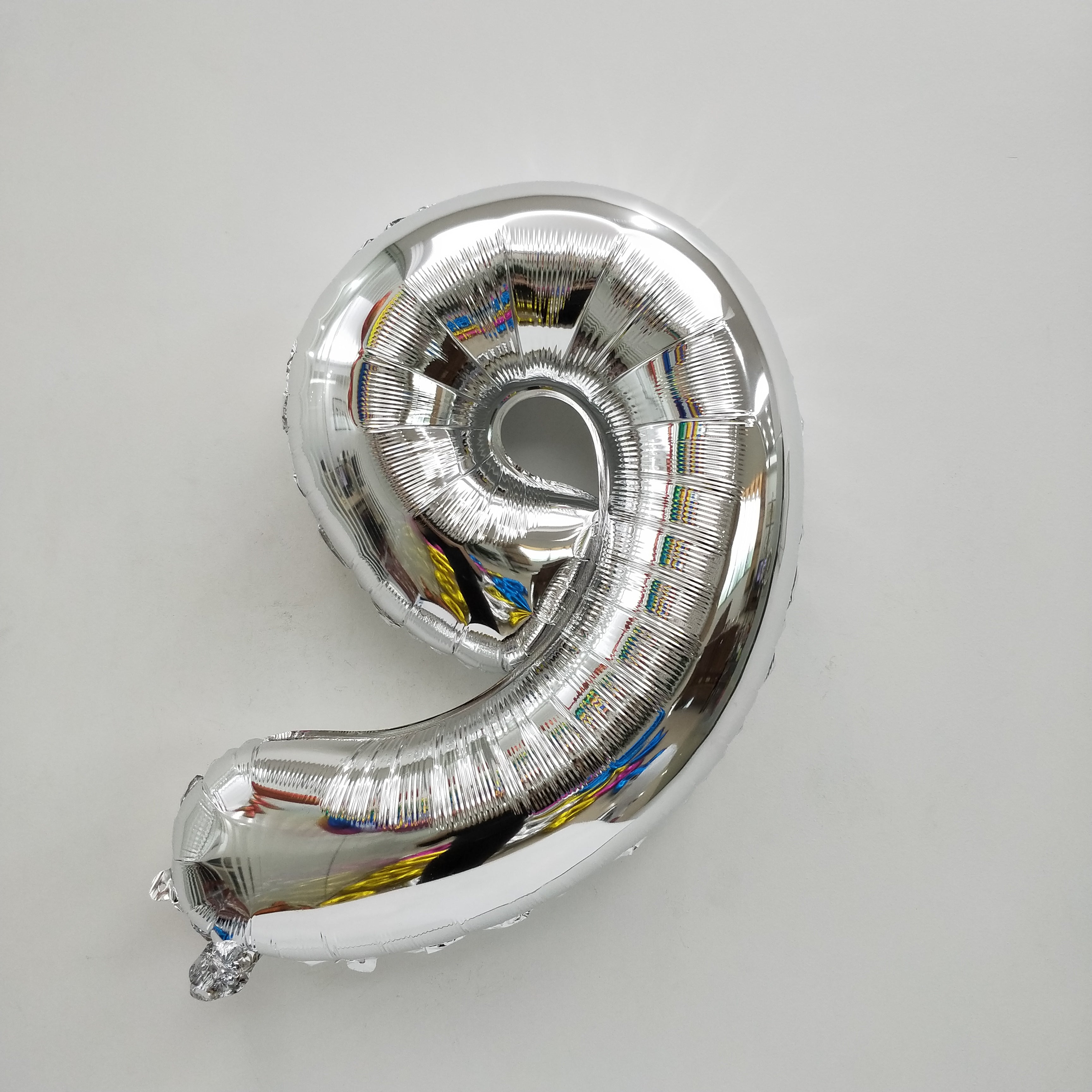 Silver Digit Foil Balloon No. 0 to 9