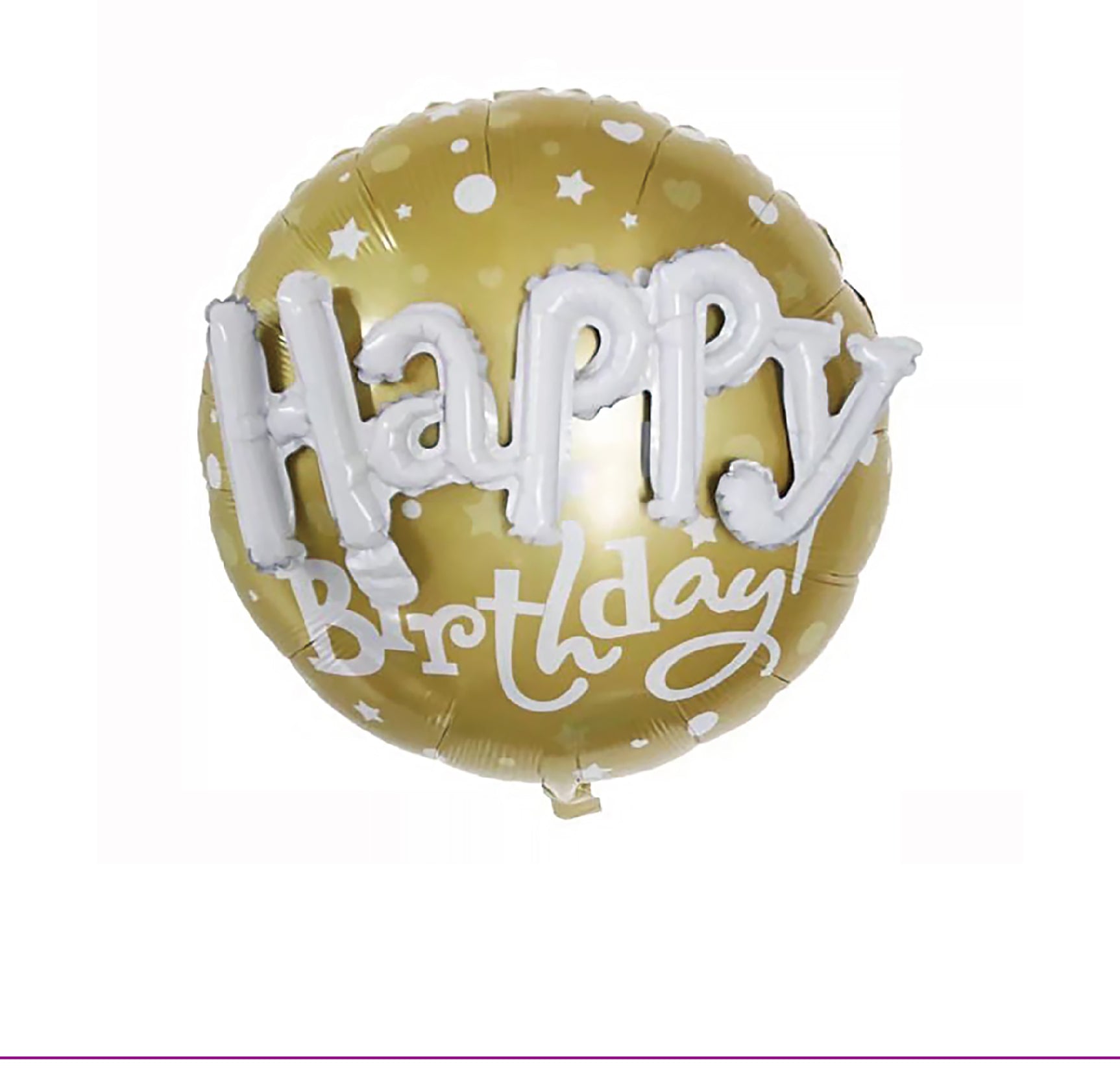 Foil Balloon Gold HBD 60*68cm