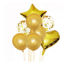 GOLD CONFETTI BALLOON SET -8pcs