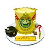 National Service Dubai Police Emblem Cake كعكة شعار الخدمة الوطنية لشرطة دبي
