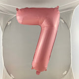 Pink Digit Foil Balloon No. 0 to 9