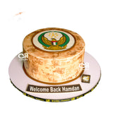 National Service Emblem Uniform Cake كعكة زي شعار الخدمة الوطنية