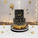 Gold Star New Year Cake  كعكة النجمة الذهبية للعام الجديد