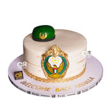 UAE National Service Military White Gold Cake كعكة الذهب الأبيض للخدمة الوطنية العسكرية في دولة الإمارات العربية المتحدة