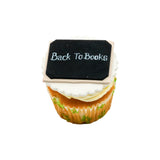 Back To Books Slateboard Cupcake | العودة إلى الكتب كب كيك لوح الأردواز