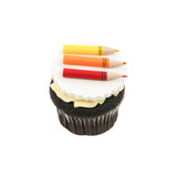 Back To School Crayons Cupcake |  كب كيك أقلام التلوين للعودة إلى المدرسة