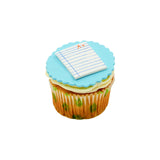 Back To School Test Paper Cupcake |  ورقة اختبار العودة إلى المدرسة - كب كيك