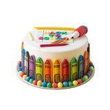 Back to School Crayons Cake | كيك العودة إلى المدرسة بتصميم أقلام التلوين