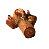 Yule Log Chocolate Cake - 1kg كعكة الشوكولاتة بشعار يول - 1 كجم