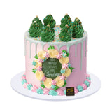 Christmas Pink Tree Cake كعكة شجرة عيد الميلاد الوردية