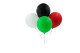 UAE Flag Pack of 4 - Balloons  مجموعة علم الإمارات العربية المتحدة - 4 بالونات