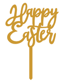 Happy Easter Gold Topper عيد الفصح السعيد الذهبي توبر