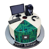 Gamer's Grid Cake كعكة شبكة اللاعب