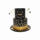 Gold Star New Year Cake  كعكة النجمة الذهبية للعام الجديد