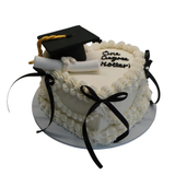 Graduation Vintage Ribbon Cake