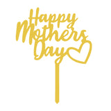 Happer Mother's Day Gold Topper غلاف ذهبي لعيد الأم السعيد