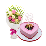 Mothers Day Special Combo- Cake & Flowers