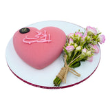 Mother's Day Heart Cake with Flowers | كعكة عيد الأم على شكل قلب مع الزهور