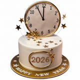 New Year Clock Tier Cake كعكة الطبقة على مدار الساعة للعام الجديد