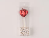 Party Heart Red Candle شمعة قلب الحفلة الحمراء