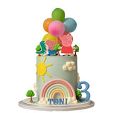 Peppa’s Rainbow Cake كعكة قوس قزح من بيبّا