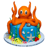 Octopus Theme Cake كعكة موضوع الأخطبوط