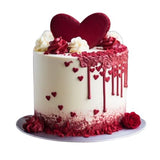 Sweetheart Drip Cake كعكة التنقيط على شكل قلب