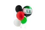 UAE Flag Pack of 5 - Balloons  مجموعة من 5 بالونات علم الإمارات العربية المتحدة