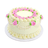 Vintage Rosette Cake كعكة الوردة العتيقة