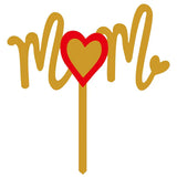 Mom Red Heart Topper أمي القلب الأحمر توبر