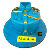 Blue Police Uniform Cake كعكة زي الشرطة الزرقاء